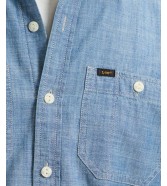 Koszula Lee SS UTILITY WORKSHIRT 112376591 Light Chambray