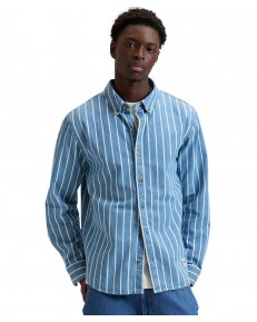 Koszula Lee WORKWEAR BUTTON DOWN 112376596 Denim Stripe