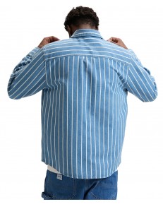 Koszula Lee WORKWEAR BUTTON DOWN 112376596 Denim Stripe