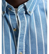 Koszula Lee WORKWEAR BUTTON DOWN 112376596 Denim Stripe