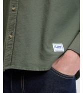 Koszula Lee WORKWEAR RELAXED NO POCKET BUTTON DOWN 112376598 Oak Moss