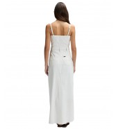 Sukienka Lee MAXI DENIM DRESS 112376937 Powder White