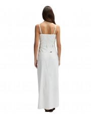 Sukienka Lee MAXI DENIM DRESS 112376937 Powder White