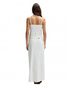 Sukienka Lee MAXI DENIM DRESS 112376937 Powder White