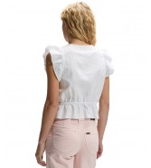 Koszula Lee RUFFLE SLEEVE SHIRT 112376975 Bright White