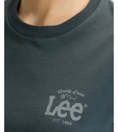 T-shirt Lee LOGO POCKET TEE 112377778 Washed Black