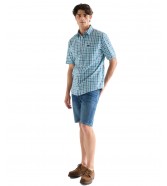 Szorty Wrangler Texas Short 112377789 Stormforge Blue
