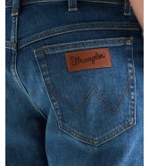 Szorty Wrangler Texas Short 112377789 Stormforge Blue