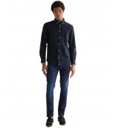 Jeansy Wrangler Larston 112377821 Deep Abyss