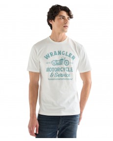 T-shirt Wrangler AMERICANA TEE 112377951 Worn White