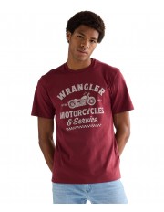 T-shirt Wrangler AMERICANA TEE 112377953 Ruby Wine