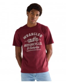 T-shirt Wrangler AMERICANA TEE 112377953 Ruby Wine