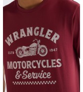 T-shirt Wrangler AMERICANA TEE 112377953 Ruby Wine