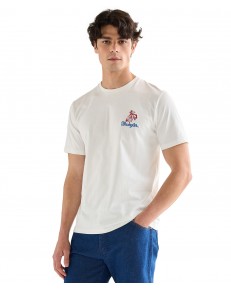 T-shirt Wrangler EMBROIDERY TEE 112377987 Worn White