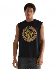 Koszulka Wrangler GRAPHIC MUSCLE TANK 112377993 Black
