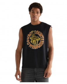 Koszulka Wrangler GRAPHIC MUSCLE TANK 112377993 Black