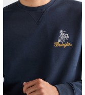 Bluza Wrangler EMBROIDERY CREW 112378019 Navy