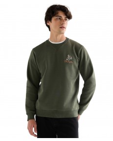 Bluza Wrangler EMBROIDERY CREW 112378020 Deep Depths