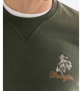 Bluza Wrangler EMBROIDERY CREW 112378020 Deep Depths