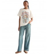 T-shirt Wrangler GIRLFRIEND TEE 112378022 Worn White