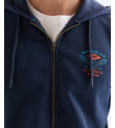 Bluza Wrangler GRAPHIC ZIP HOODIE 112378028 Navy