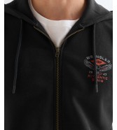 Bluza Wrangler GRAPHIC ZIP HOODIE 112378029 Black