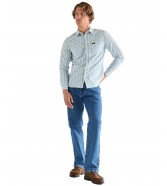 Koszula Wrangler CHAMBRAY SHIRT 112378064 Light Stripe