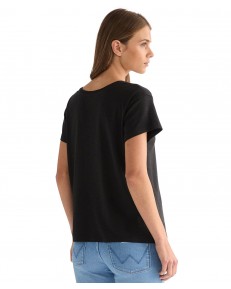 T-shirt Wrangler EASY V NECK 112378067 Black