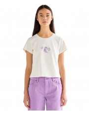 T-shirt Wrangler BABY TEE 112378072 Worn White