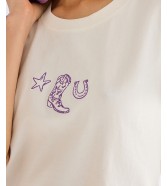 T-shirt Wrangler BABY TEE 112378072 Worn White