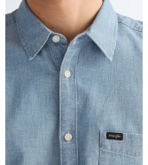 Koszula Wrangler SS CHAMBRAY SHIRT 112378075 Indigo