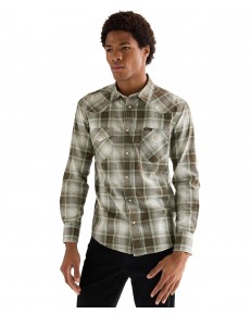 Koszula Wrangler WESTERN SHIRT 112378078 Green Tea