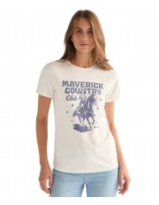 T-shirt Wrangler RINGER TEE 112378089 Worn White