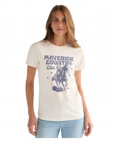 T-shirt Wrangler RINGER TEE 112378089 Worn White