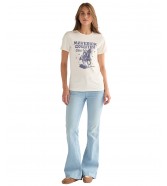 T-shirt Wrangler RINGER TEE 112378089 Worn White