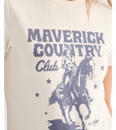 T-shirt Wrangler RINGER TEE 112378089 Worn White