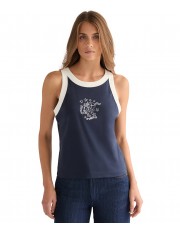 Koszulka Wrangler RINGER TANK 112378091 Navy
