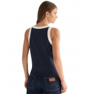 Koszulka Wrangler RINGER TANK 112378091 Navy