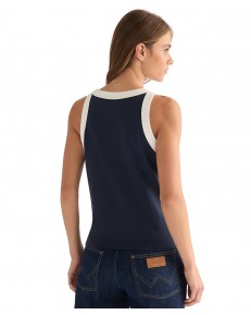 Koszulka Wrangler RINGER TANK 112378091 Navy