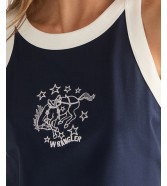 Koszulka Wrangler RINGER TANK 112378091 Navy