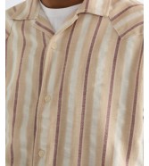Koszula Wrangler SS W RESORT SHIRT 112378104 Tan Ruby Wine