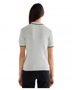 Koszuka Wrangler QUARTER ZIP POLO 112378105 Grey Heather