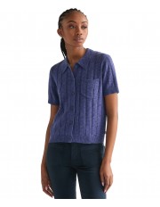Koszulka Wrangler ONE POCKET POLO 112378106 Deep Cobalt