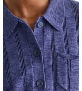 Koszulka Wrangler ONE POCKET POLO 112378106 Deep Cobalt