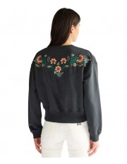 Bluza Wrangler EMBROIDERED SWEAT 112378109 Faded Black