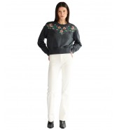 Bluza Wrangler EMBROIDERED SWEAT 112378109 Faded Black