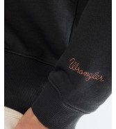Bluza Wrangler EMBROIDERED SWEAT 112378109 Faded Black