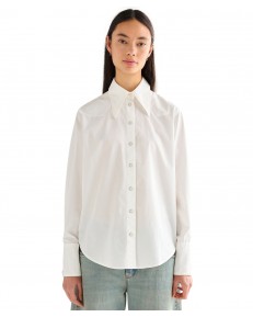 Koszula Wrangler DRAMA COLLAR SHIRT 112378112 Worn White