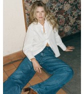 Koszula Wrangler DRAMA COLLAR SHIRT 112378112 Worn White