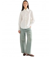 Koszula Wrangler DRAMA COLLAR SHIRT 112378112 Worn White